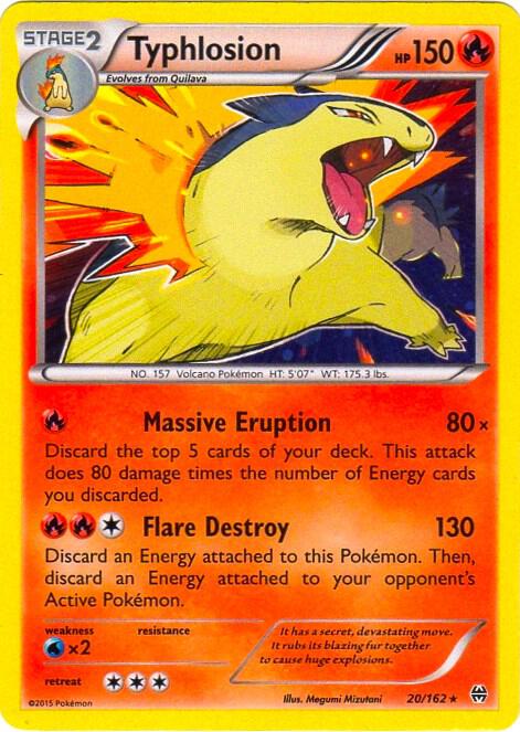 Typhlosion - 20/162 (Cosmos Holo) - Blister Exclusives
