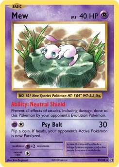 Mew - 53/108 (XY Evolutions) - Deck Exclusives