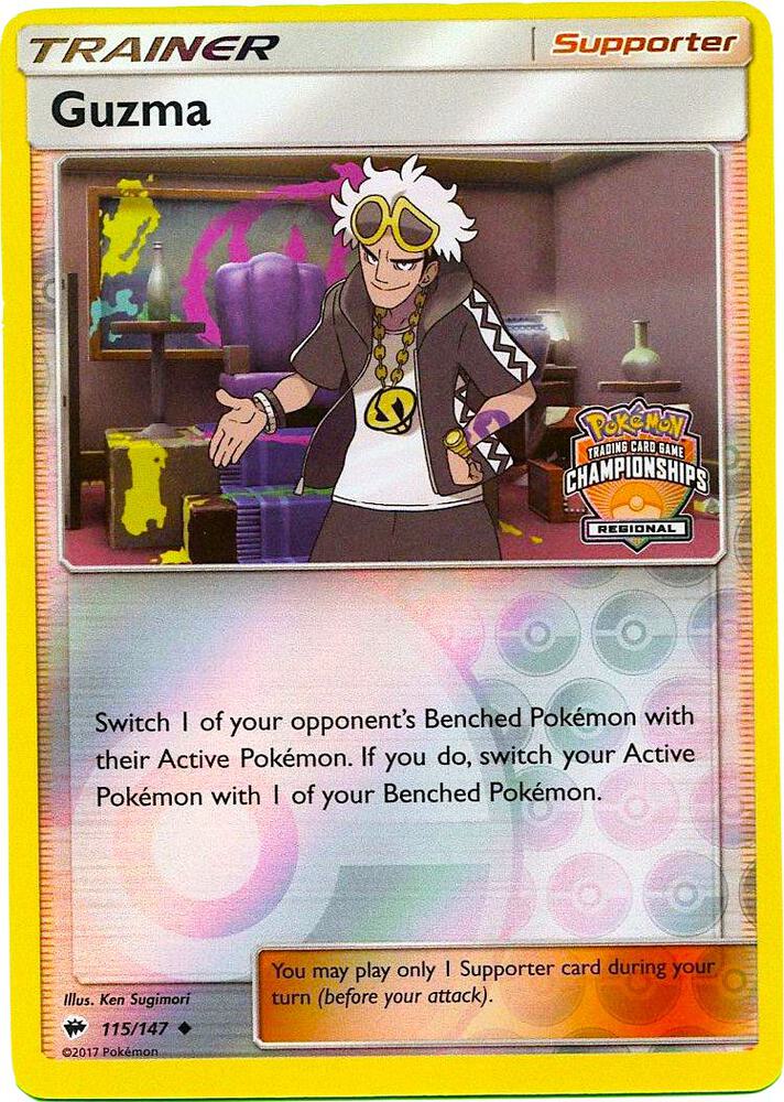 Guzma - 115/147 (Regional Championships) - League & Championship Cards