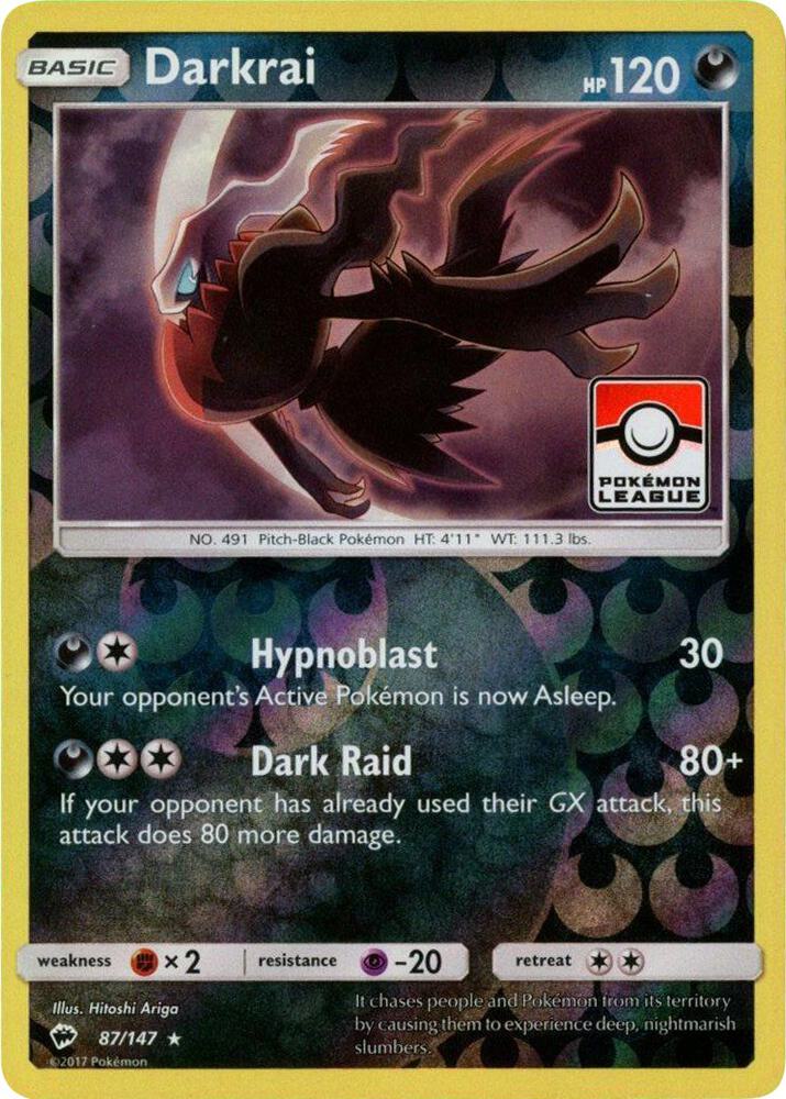 Darkrai - 87/147 (Pokemon League) - League & Championship Cards