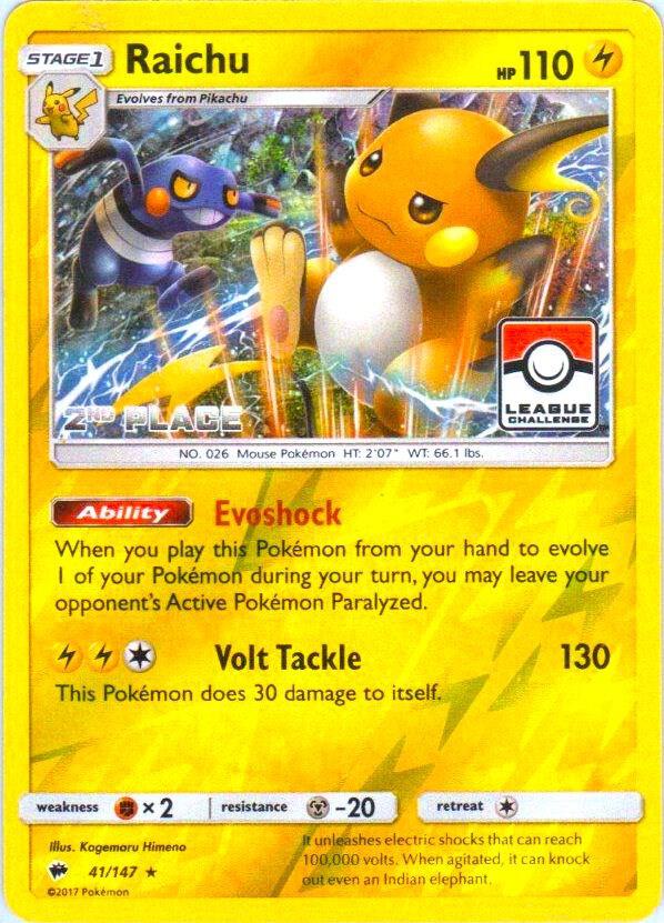 Raichu (League Challenge) [2nd Place]