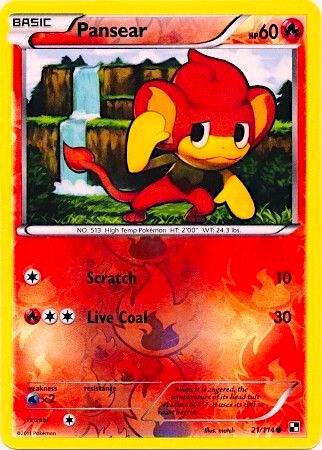 Pansear - 21/114 (Energy Holo) - Miscellaneous Cards & Products