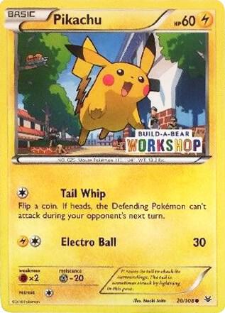 Pikachu - 20/108 (Build-A-Bear Workshop Exclusive) - Miscellaneous Cards & Products