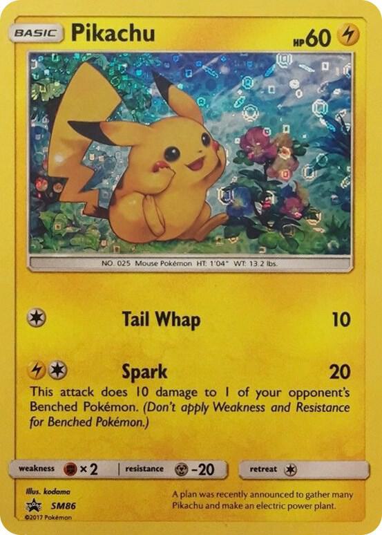 Pikachu - SM86 (General Mills Promo) - Miscellaneous Cards & Products