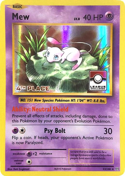Mew (League Challenge) [4th Place]