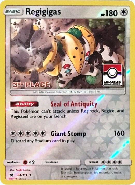 Regigigas (League Challenge) [3rd Place]