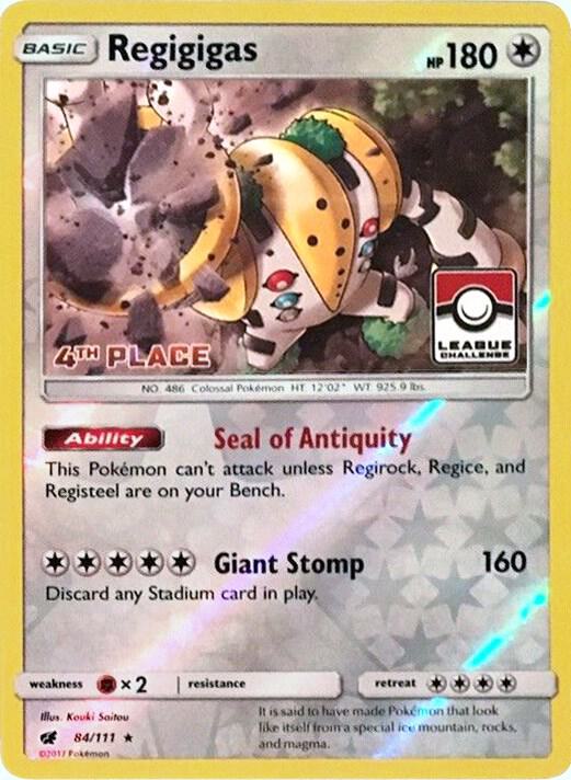 Regigigas (League Challenge) [4th Place]