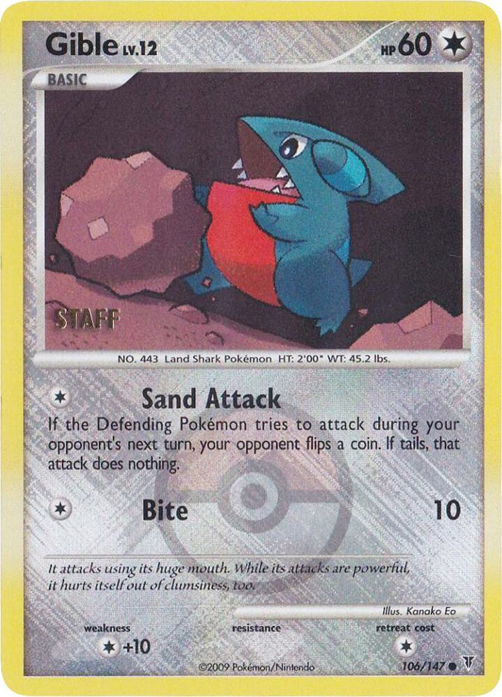 Gible (Championship Promo) [Staff]