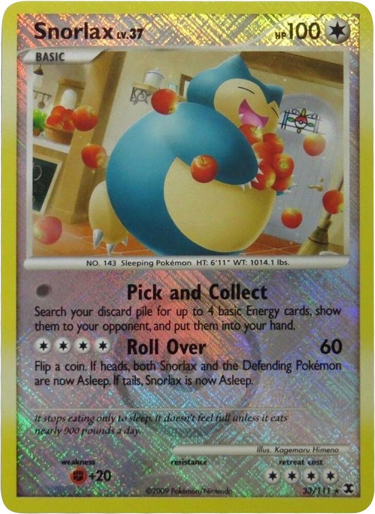 Snorlax - 33/111 (League Promo) - League & Championship Cards