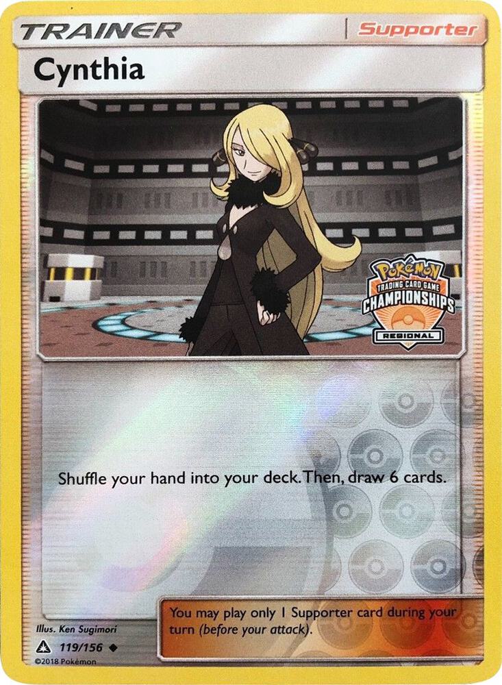 Cynthia - 119/156 (Regional Championships) - League & Championship Cards