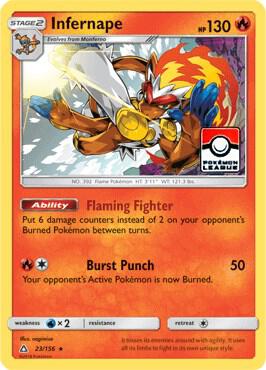 Infernape - 23/156 (Pokemon League) - League & Championship Cards