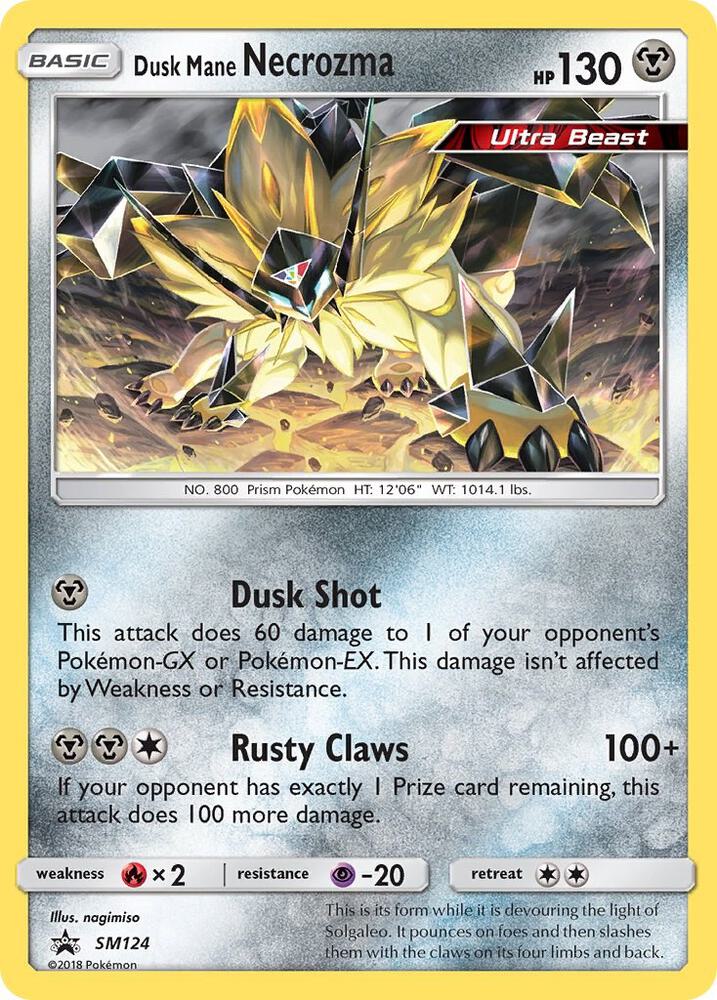 Dusk Mane Necrozma - SM124 - SM Promos