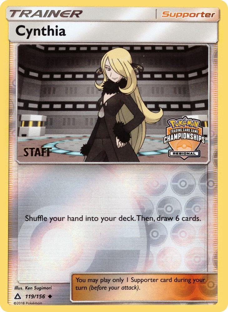 Cynthia - 119/156 (Regional Championships) [Staff] - League & Championship Cards