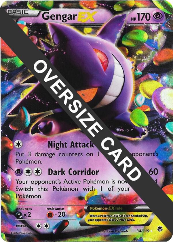 Gengar EX - 34/119 - Jumbo Cards