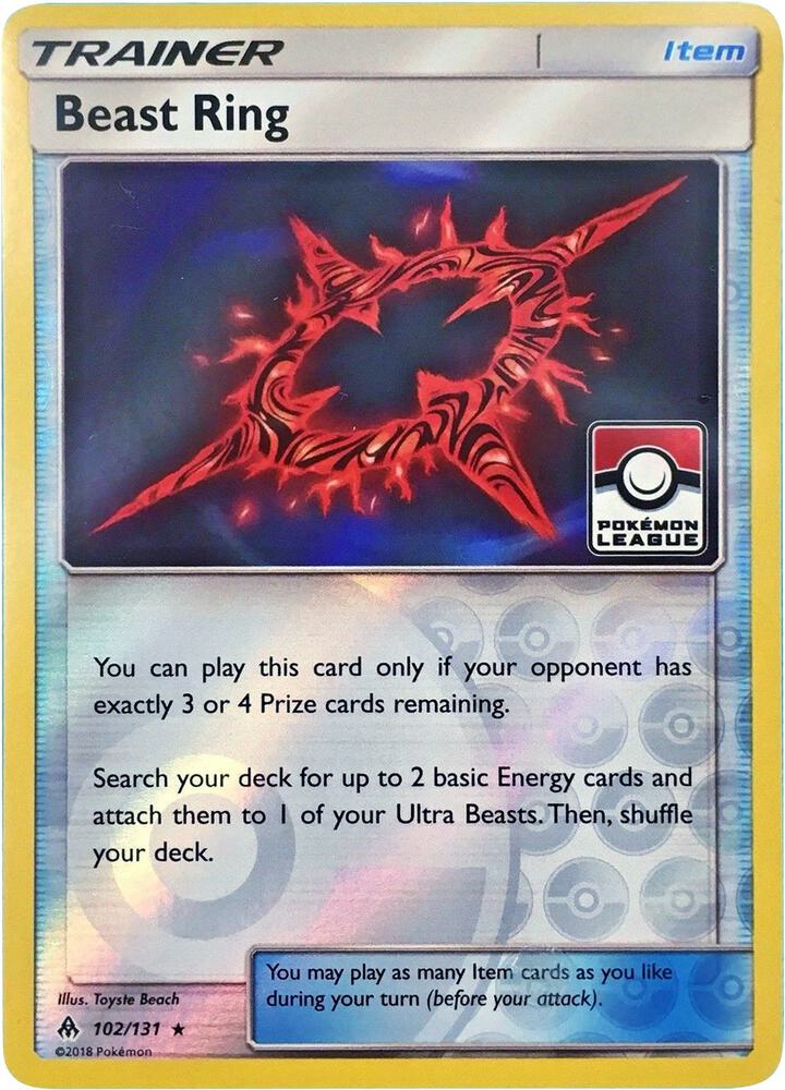 Beast Ring - 102/131 (Pokemon League) - League & Championship Cards