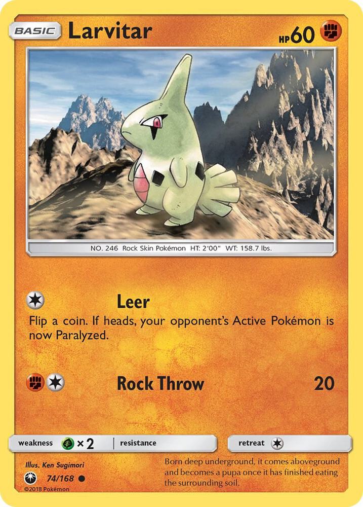 Larvitar - SM - Celestial Storm