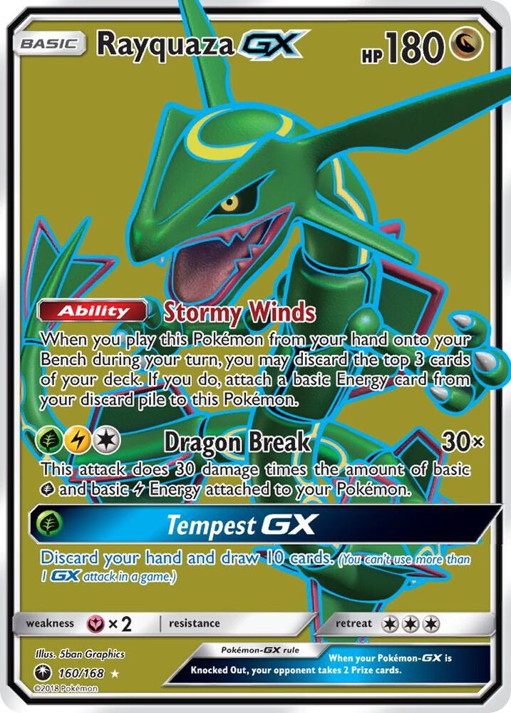 Rayquaza GX (Full Art) - SM - Celestial Storm