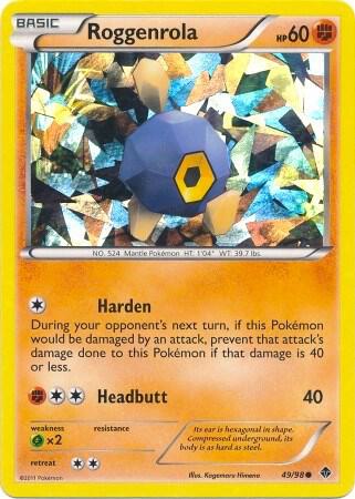 Roggenrola (Cracked Ice Holo)