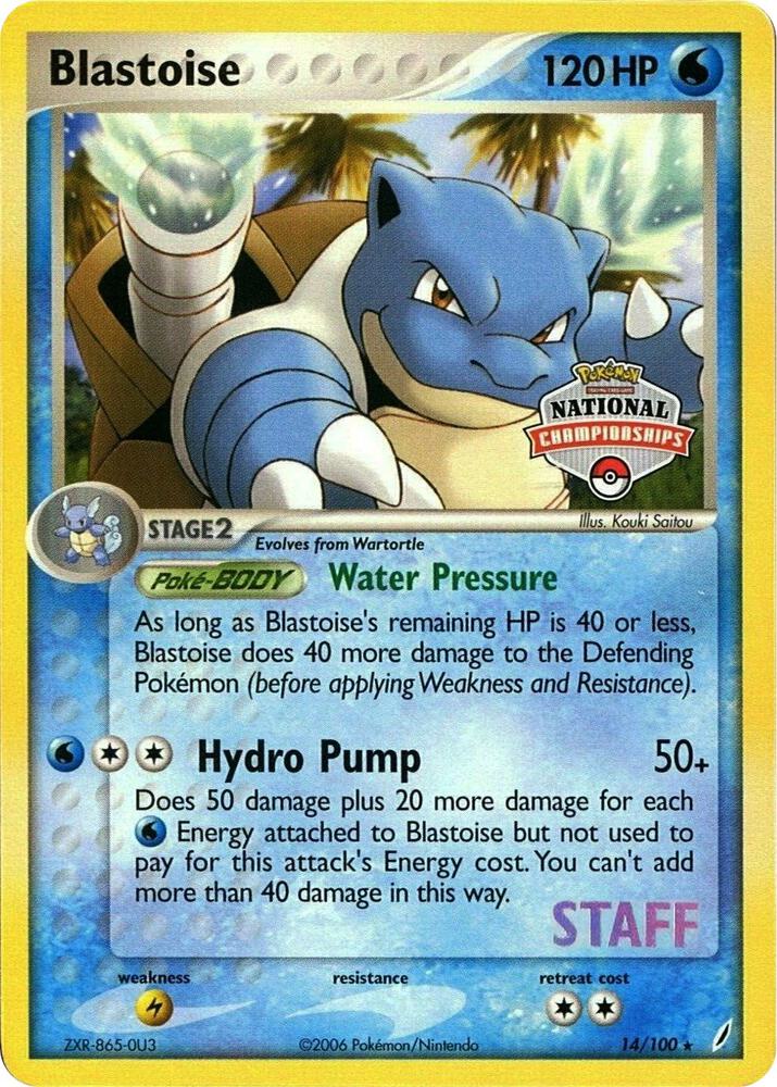 Blastoise (National Championships) [Staff]
