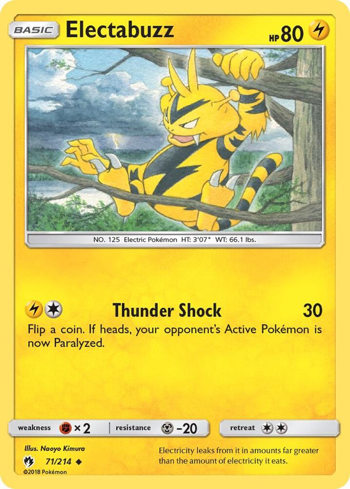 Electabuzz - SM - Lost Thunder