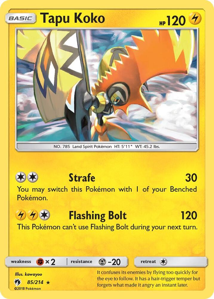 Tapu Koko - SM - Lost Thunder