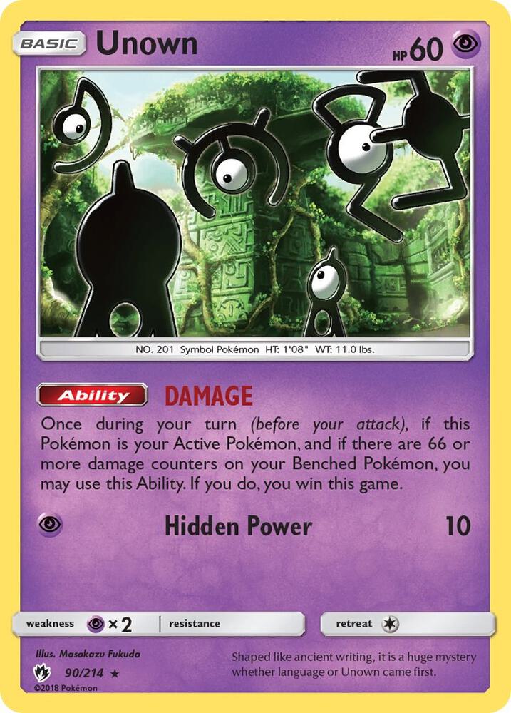 Unown - SM - Lost Thunder