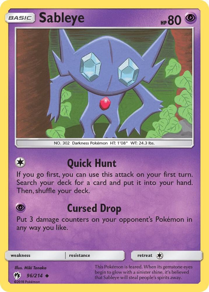 Sableye - SM - Lost Thunder