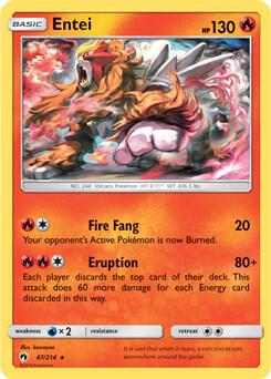 Entei - 47/214 (SM Lost Thunder) - Deck Exclusives