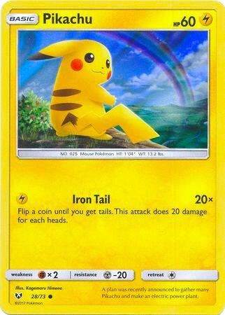 Pikachu - 28/73 (Water Web Holo) - Miscellaneous Cards & Products