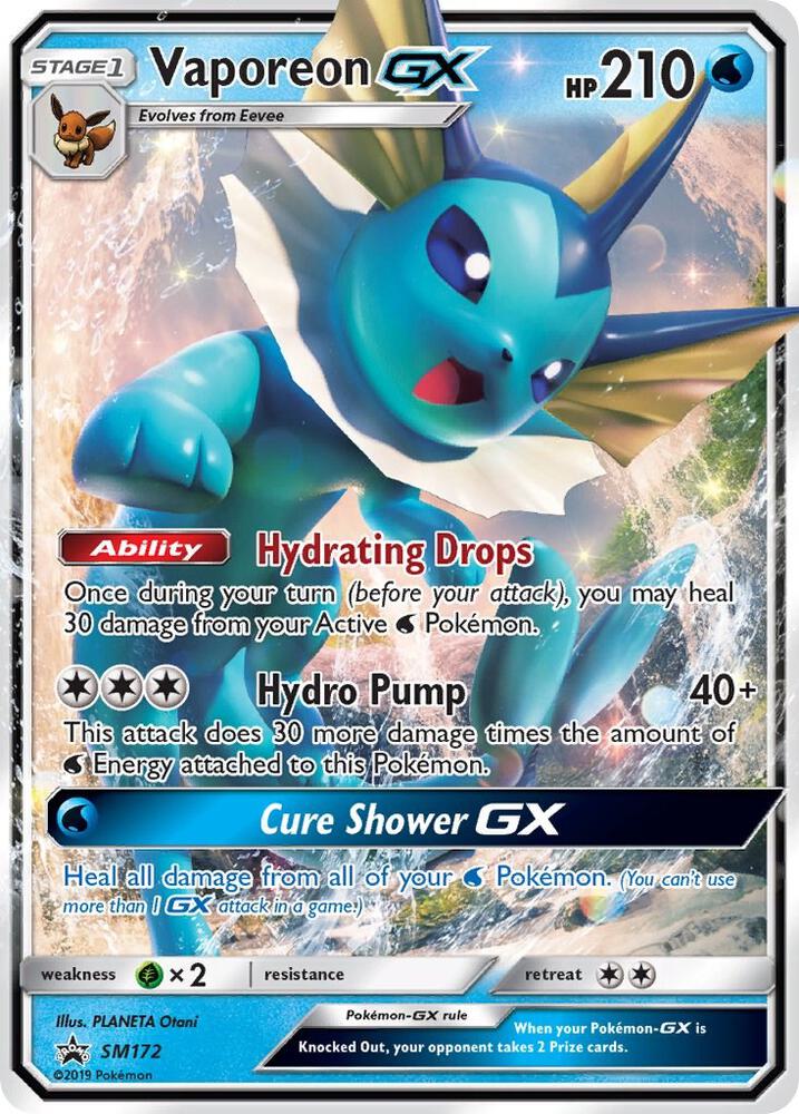 Vaporeon GX - SM172 - SM Promos