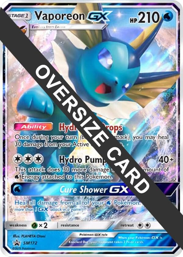 Vaporeon GX - SM172 - Jumbo Cards