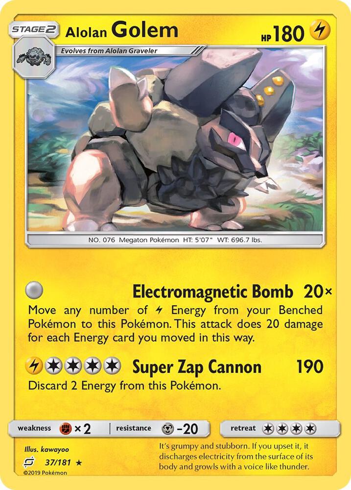 Alolan Golem - SM - Team Up