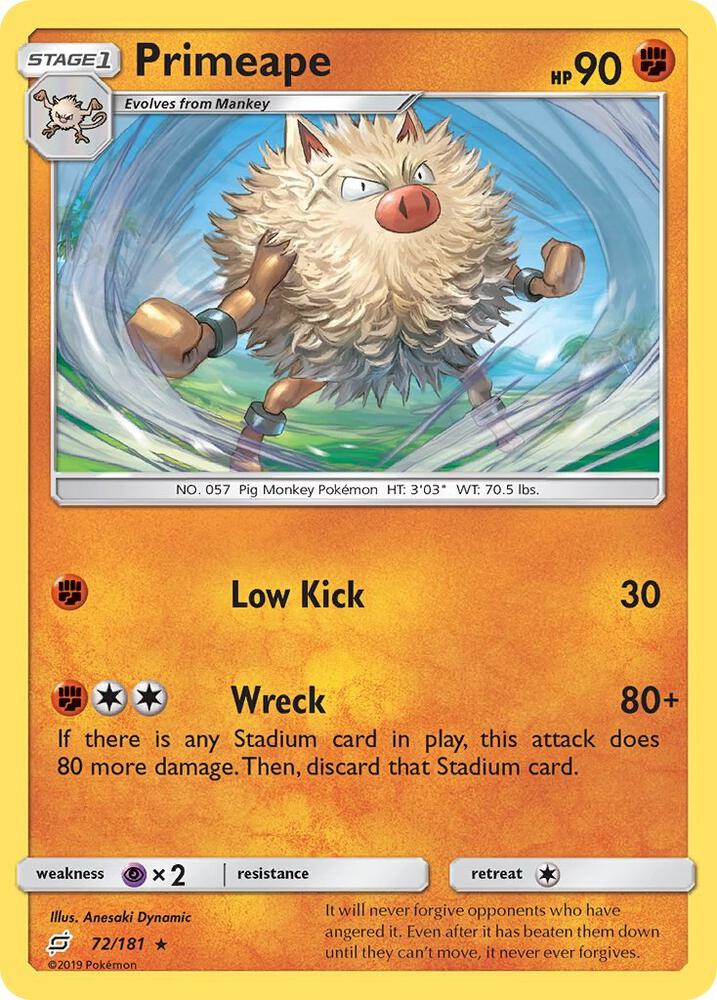 Primeape - SM - Team Up