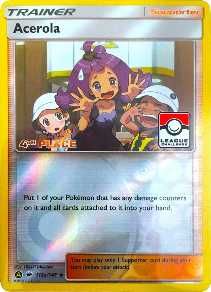 Acerola - 112a/147 (League Challenge) [4th Place] - League & Championship Cards