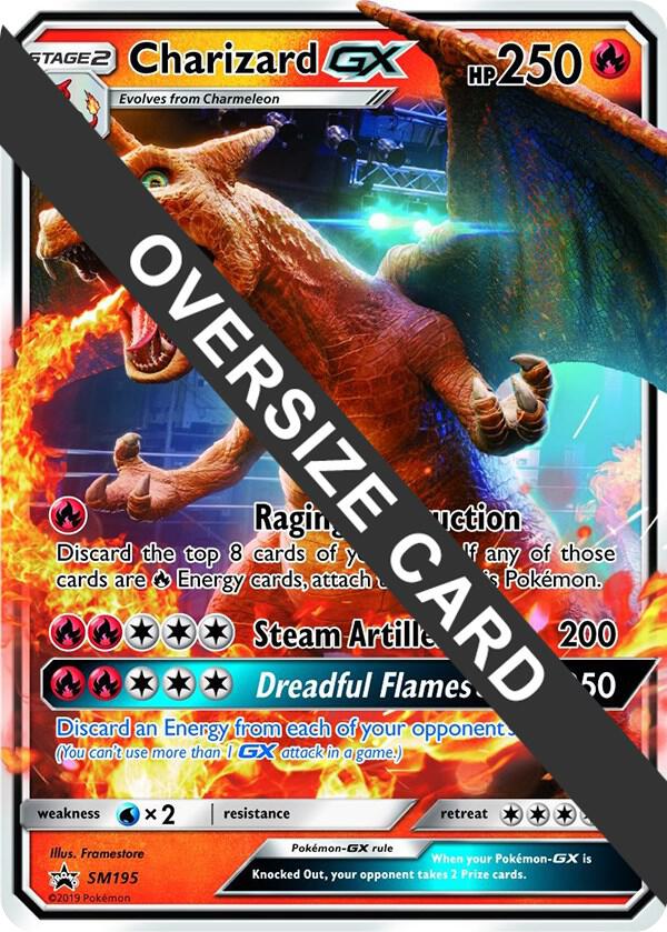 Charizard GX - SM195 (SM Black Star Promo) - Jumbo Cards