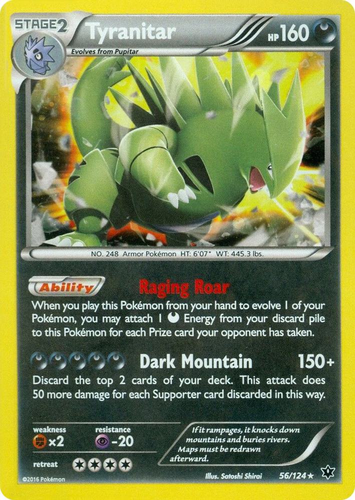 Tyranitar - 56/124 (Cosmos Holo) - Miscellaneous Cards & Products