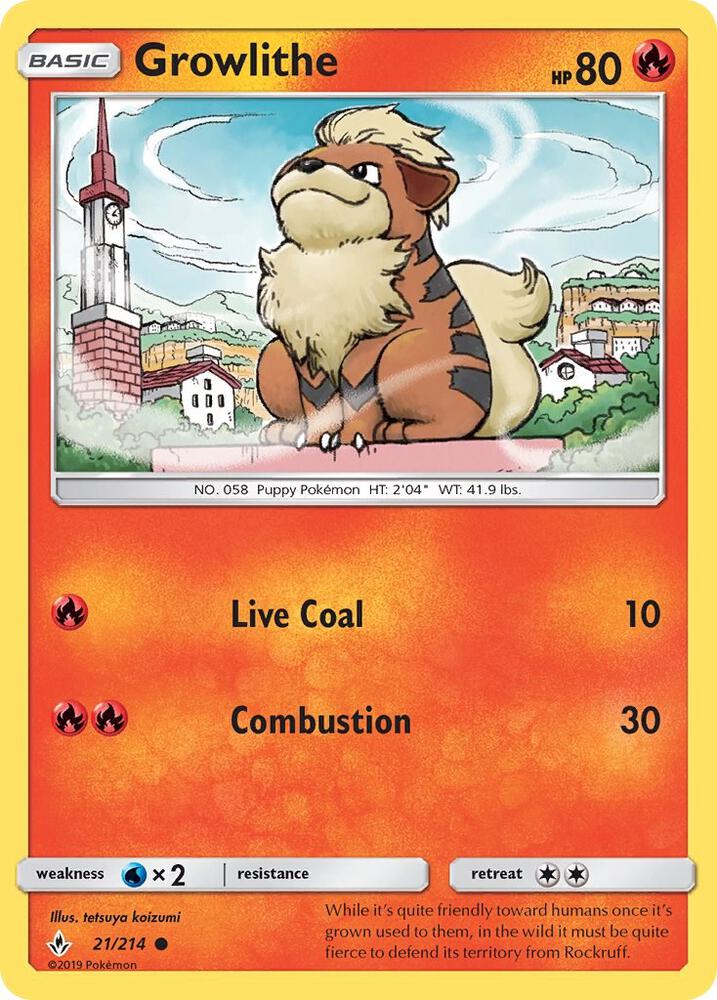 Growlithe - SM - Unbroken Bonds