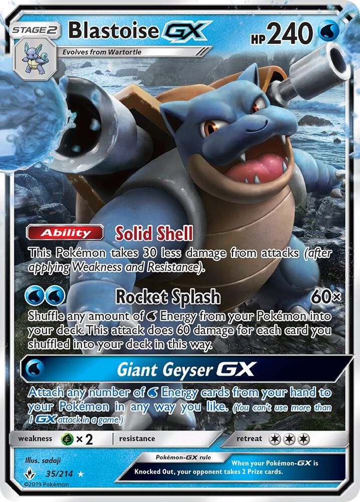 Blastoise GX - SM - Unbroken Bonds