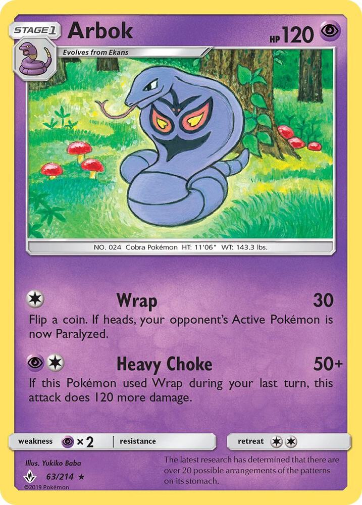Arbok - SM - Unbroken Bonds