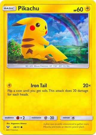 Pikachu - 28/73 (Cracked Ice Holo) - Deck Exclusives