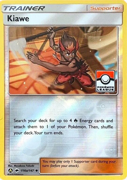 Kiawe - 116a/147 (Pokemon League) - League & Championship Cards