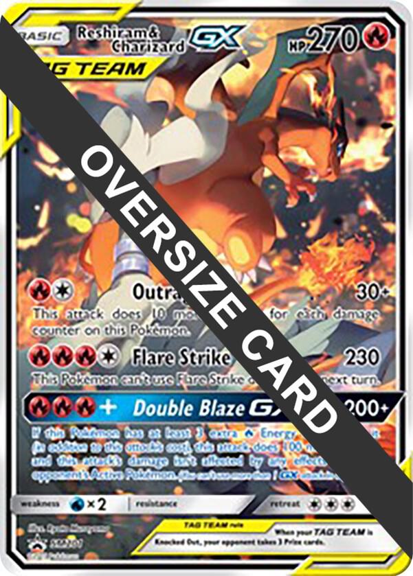 Reshiram & Charizard GX - SM201 - Jumbo Cards