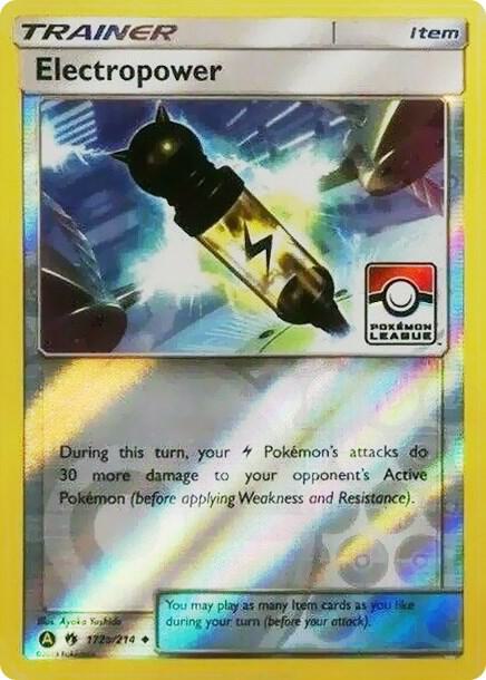 Electropower - 172a/214 (Pokemon League) - League & Championship Cards