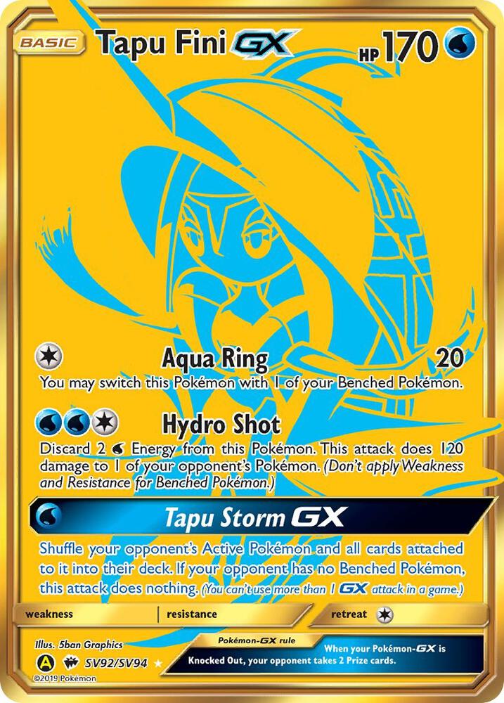 Tapu Fini GX - Hidden Fates: Shiny Vault