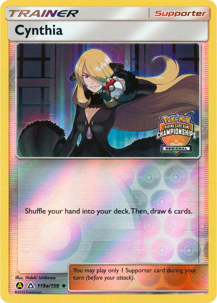 Cynthia - 119a/156 (Regional Championships) - League & Championship Cards