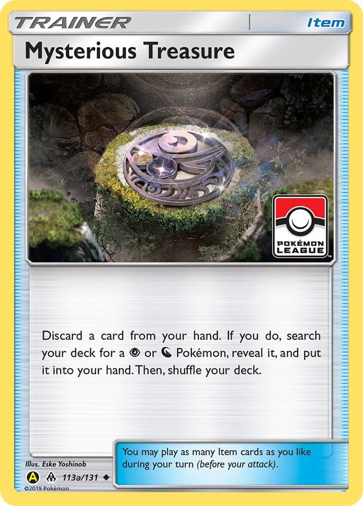 Mysterious Treasure - 113a/131 (Pokemon League) - League & Championship Cards