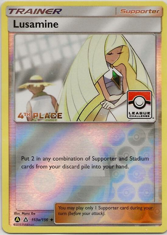 Lusamine - 153a/156 (League Challenge) [4th Place] - League & Championship Cards