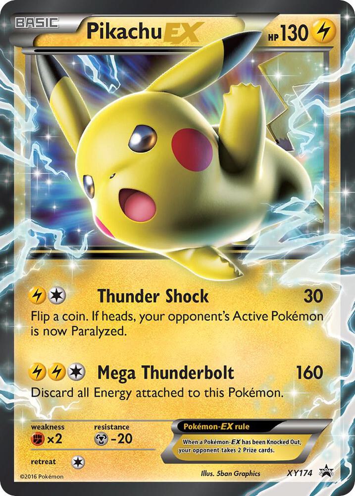 Pikachu EX - XY174 - Jumbo Cards