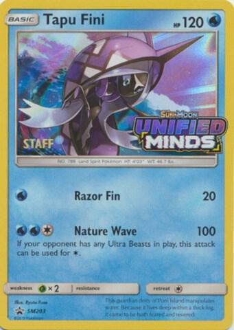 Tapu Fini - SM203 (Prerelease) [Staff] - SM Promos