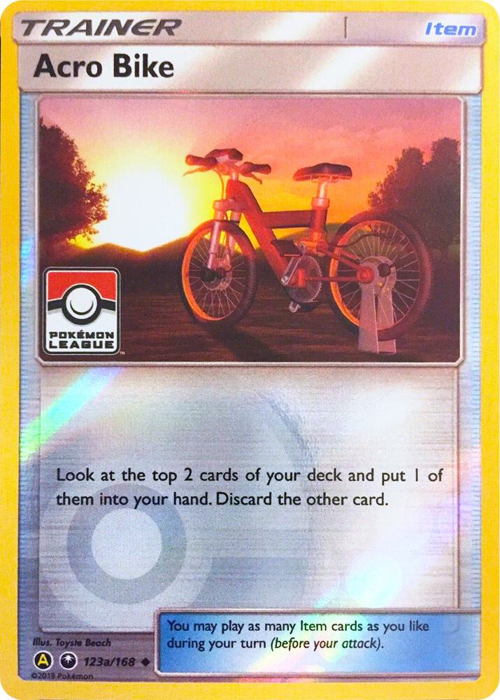 Acro Bike - 123a/168 (Pokemon League) - League & Championship Cards